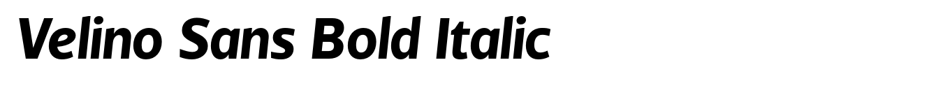 Velino Sans Bold Italic image